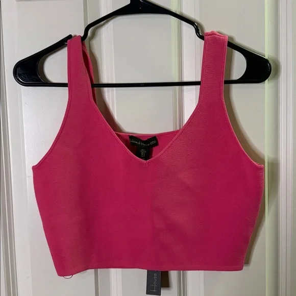 House of Harlow 1960 Two-Piece Hot Pink Compression Set - Picture 6 of 12